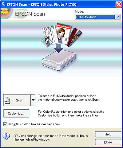 Start Scanner Software (EPSON Scan) Directly