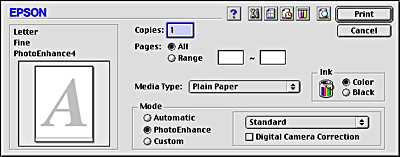 Epson Paper Match Error - What to do when Paper Size & Settings