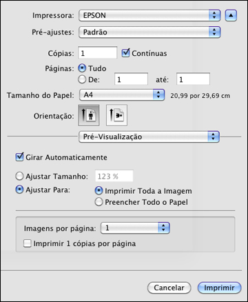 Como Selecionar As Configuracoes Basicas De Impressao Mac Os X 10 5 10 6 10 7