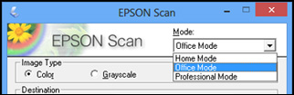 Selecting the Scan Mode