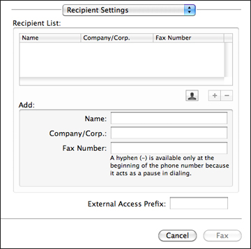 fax set-up word for mac 2008