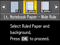 Printable Lined Paper wide-ruled on letter-sized paper in portrait