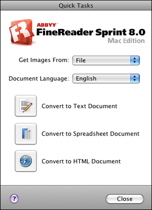 Scanning Using OCR - Mac OS X