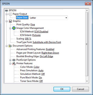 Selecting Additional Layout and Print Options - PostScript Printer ...