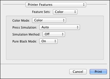 Selecting Basic Print Settings - PostScript Printer Software - Mac OS X