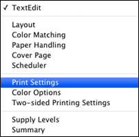 Selecting Basic Print Settings - Standard EPSON Printer Software - Mac OS X