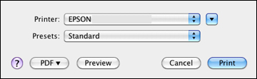 Selecting Basic Print Settings - Standard EPSON Printer Software - Mac ...
